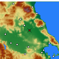 Nearby Forecast Locations - Lárissa - Mapa