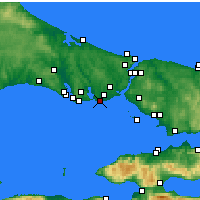 Nearby Forecast Locations - Istambul - Mapa