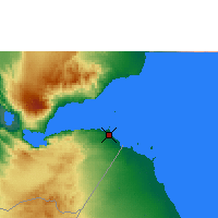 Nearby Forecast Locations - Djibouti - Mapa