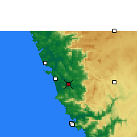 Nearby Forecast Locations - Curchorém Cacora - Mapa